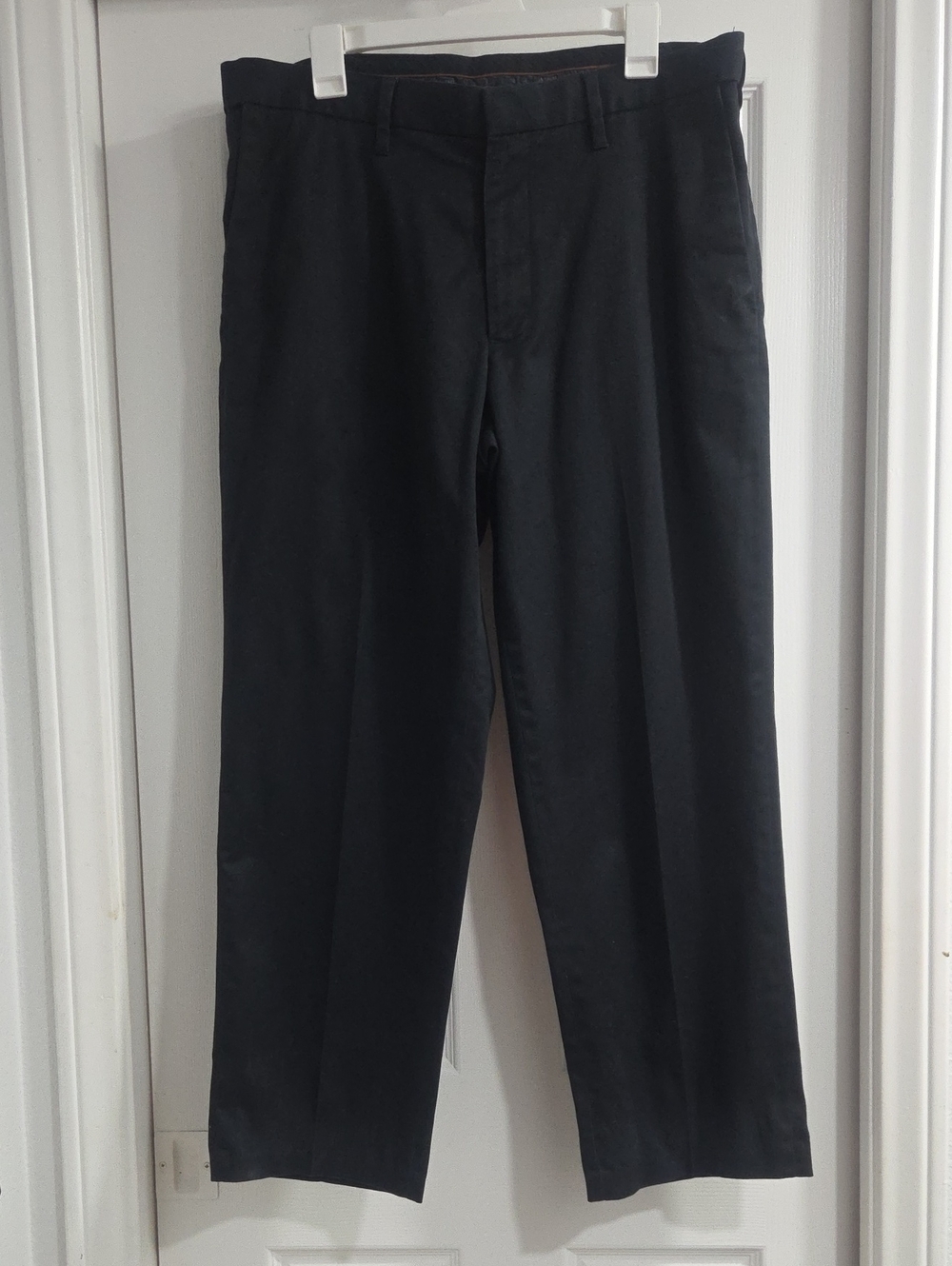 Haggar Black Men's Dress Pants - Straight Leg